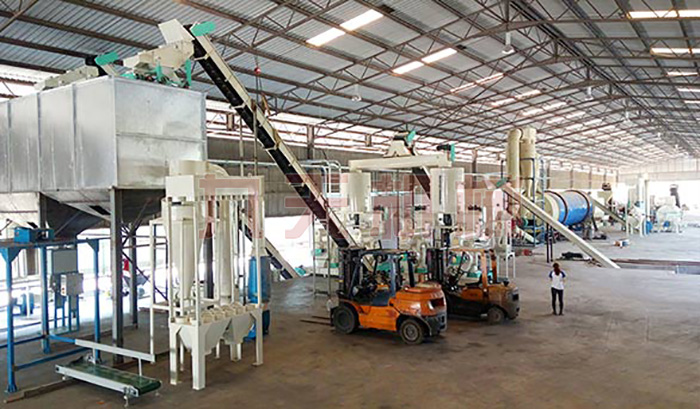 鋸末烘干制粒生產(chǎn)線