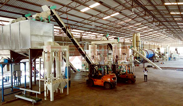 生物質(zhì)顆粒生產(chǎn)線設(shè)備圖