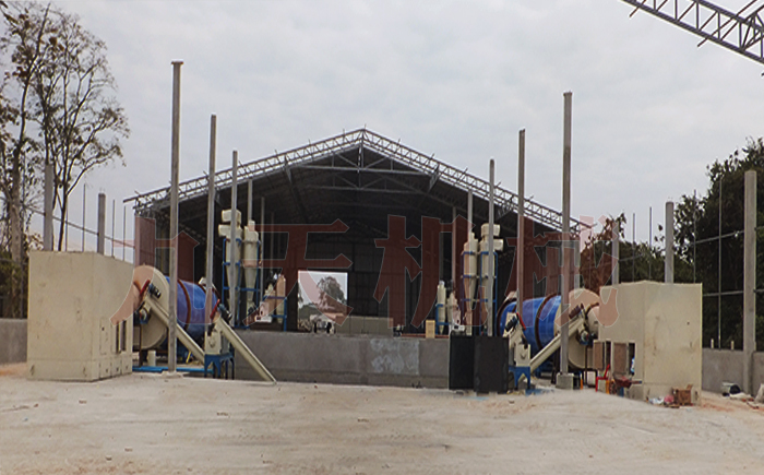 有機廢渣烘干機設備圖