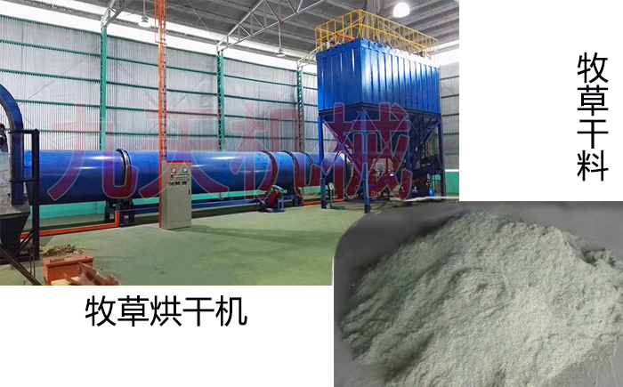 紫花苜蓿草烘干機干料圖