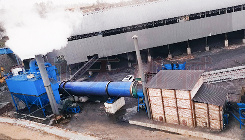 煤泥烘干機(jī)設(shè)備山西項(xiàng)目生產(chǎn)現(xiàn)場(chǎng)圖