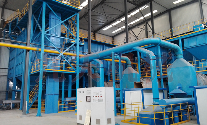 礦渣烘干機(jī)設(shè)備圖