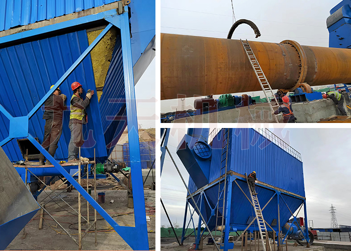 煤泥烘干機設(shè)備安裝現(xiàn)場