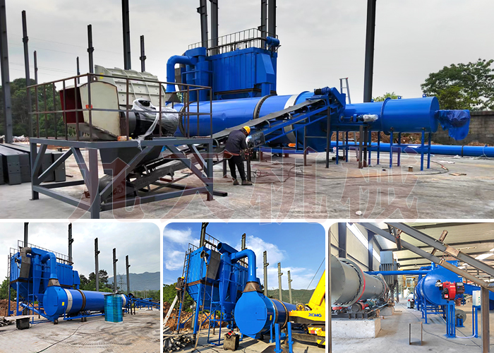 圖為重慶石油焦烘干機設備安裝調(diào)試現(xiàn)場